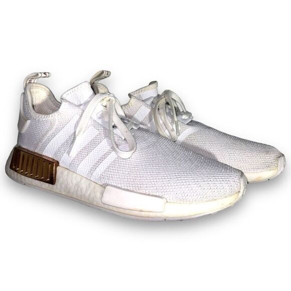 Adidas NMD R1 'White Copper Metallic' Size Women’s 10 FV1788 - Picture 1 of 7